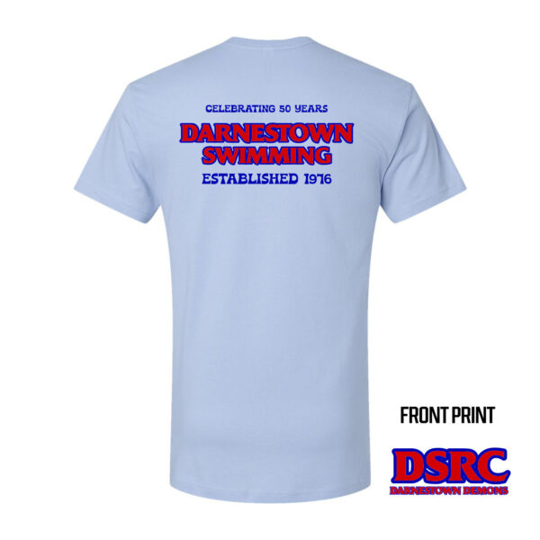 Alternative view of Darnestown Swim Team | Block Logo | Cotton T-Shirts